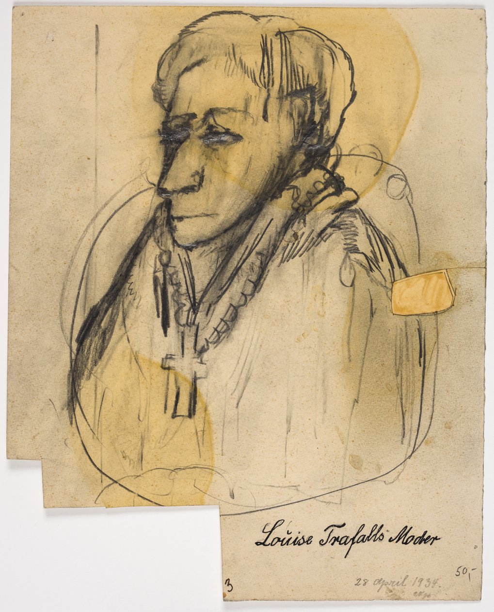 "Louise Trafalls Moder" av Christian Kongstad Petersen