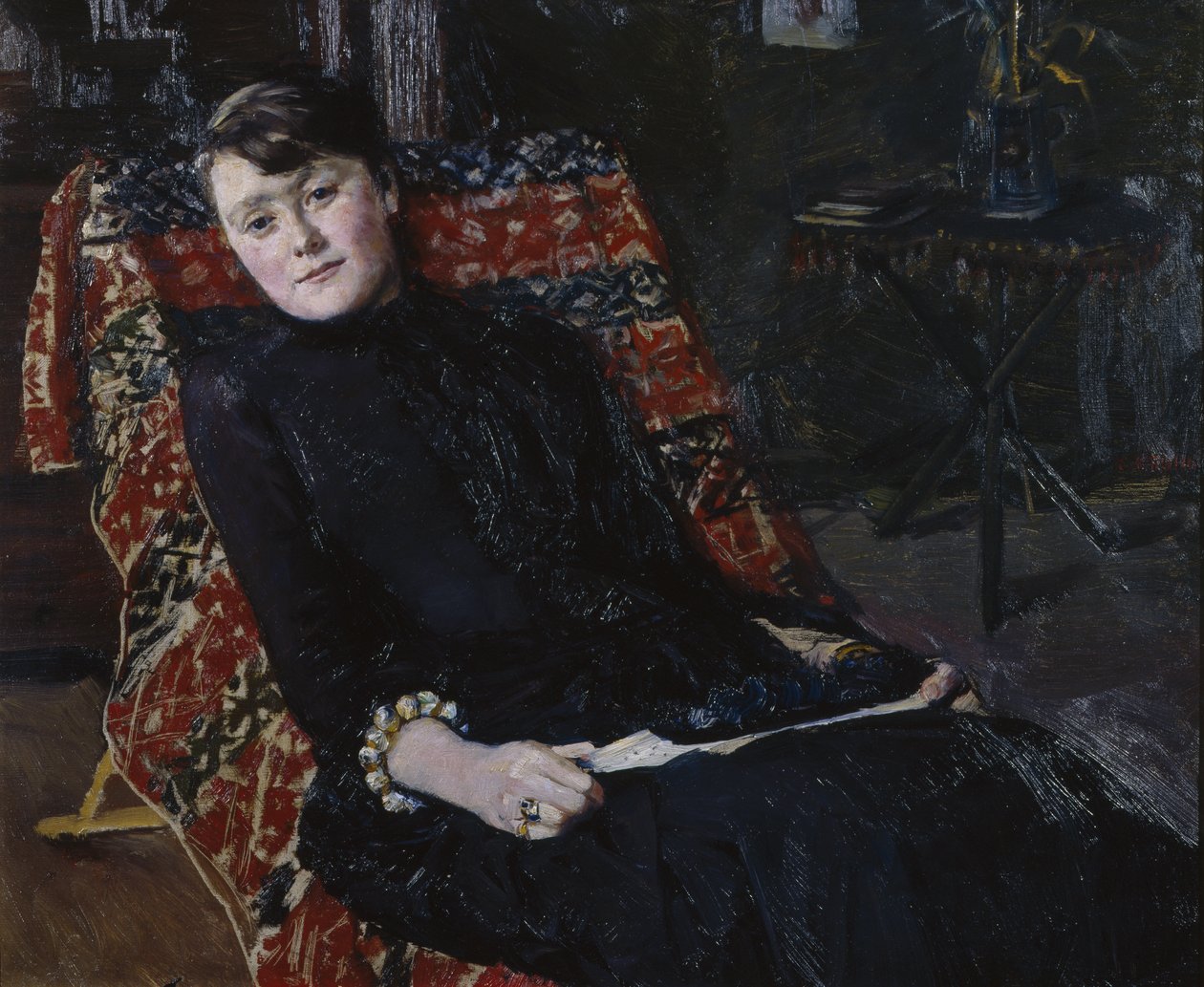 Skuespiller Constance Brown av Christian Krohg
