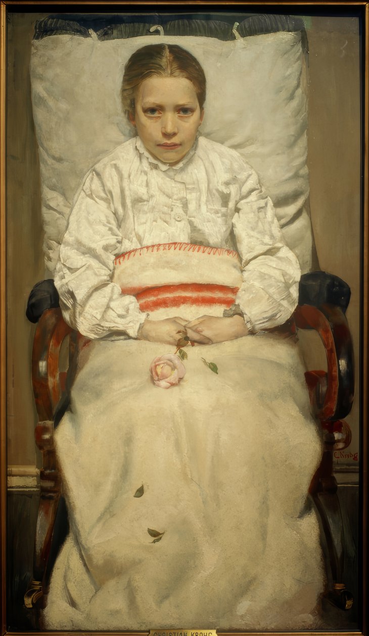 Syk jente av Christian Krohg