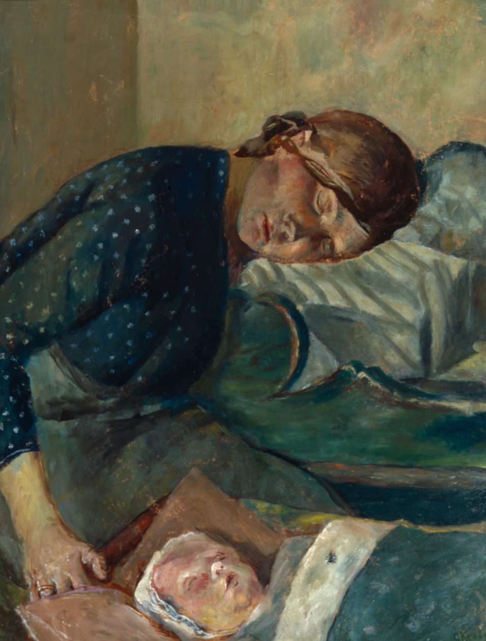 Mor og barn (maleri) av Christian Krohg