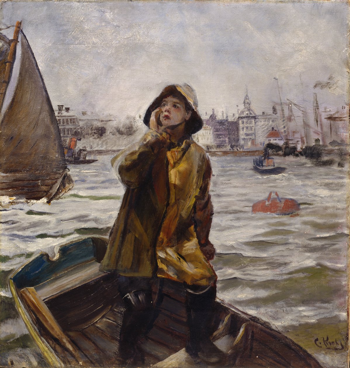 Pilot boy, Bergens Bay av Christian Krohg