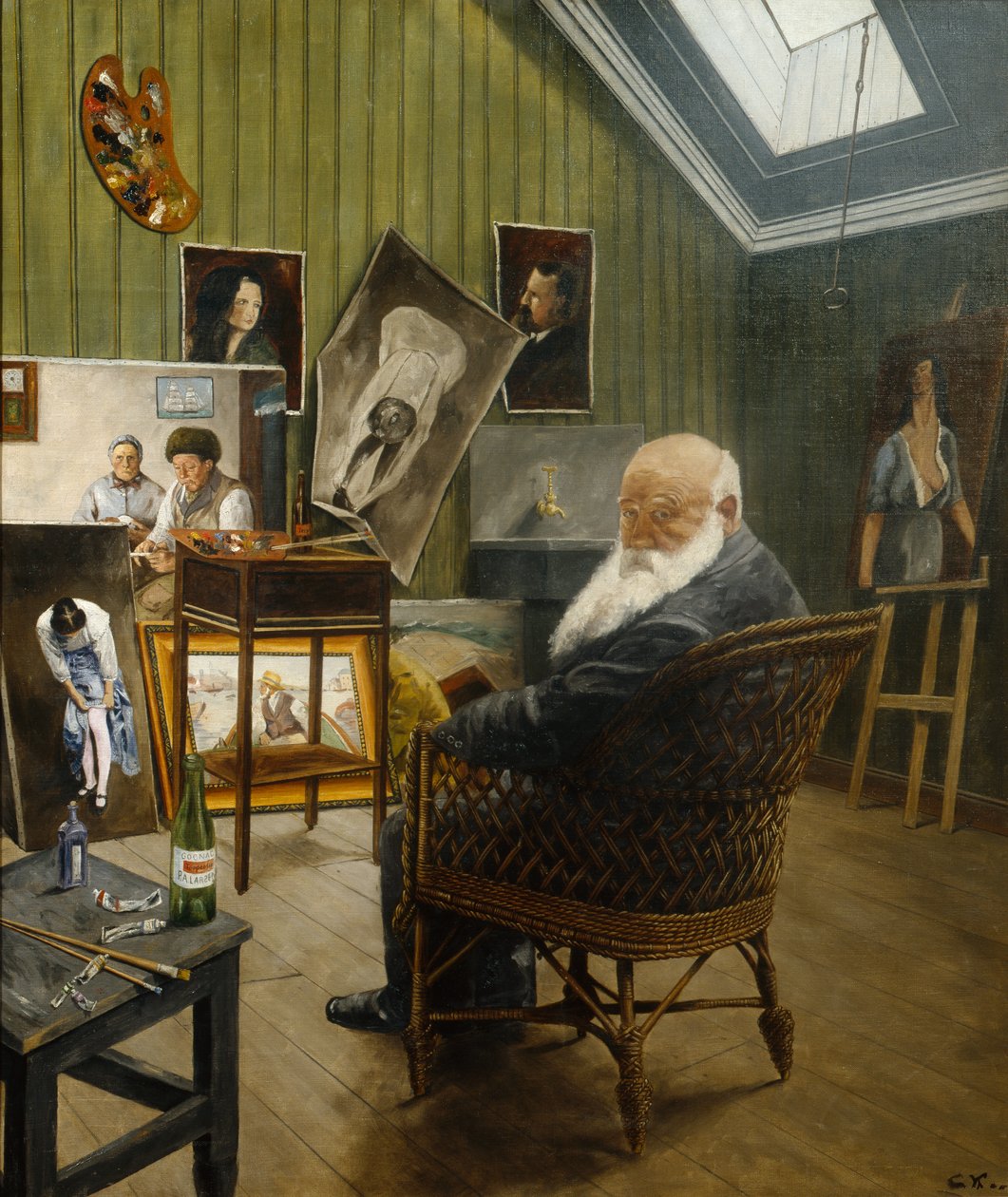 Selvportrett av Christian Krohg