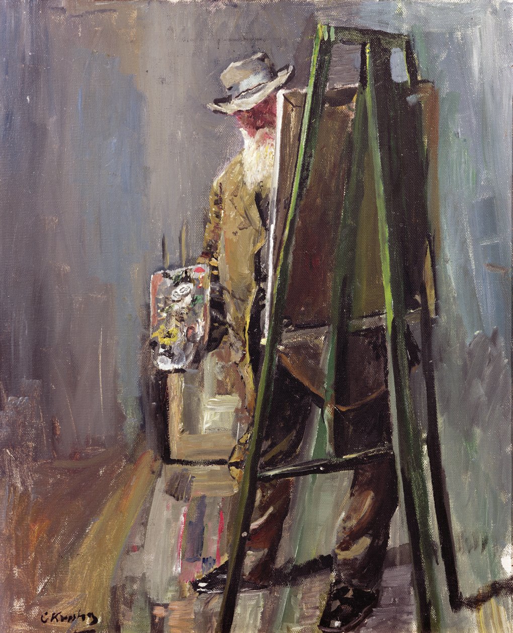 Selvportrett av Christian Krohg