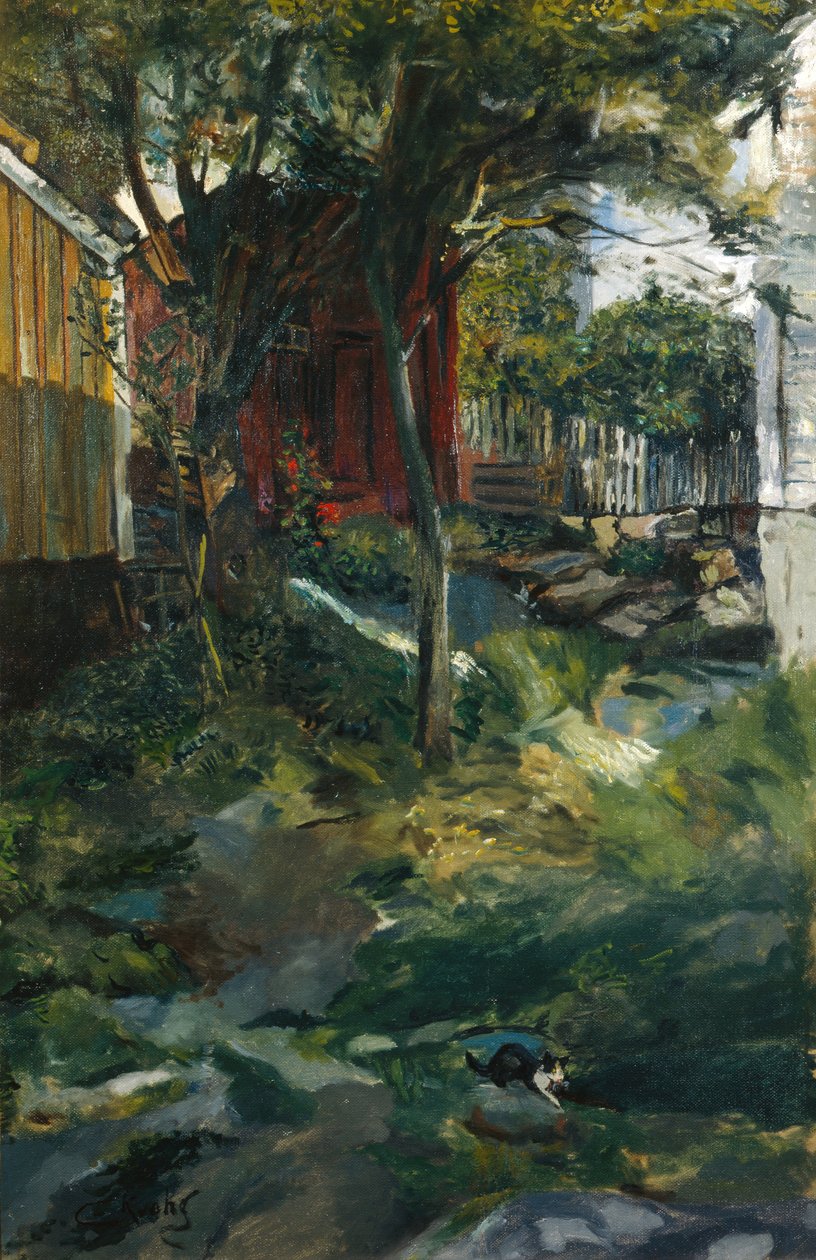 Street in Brekkestø av Christian Krohg