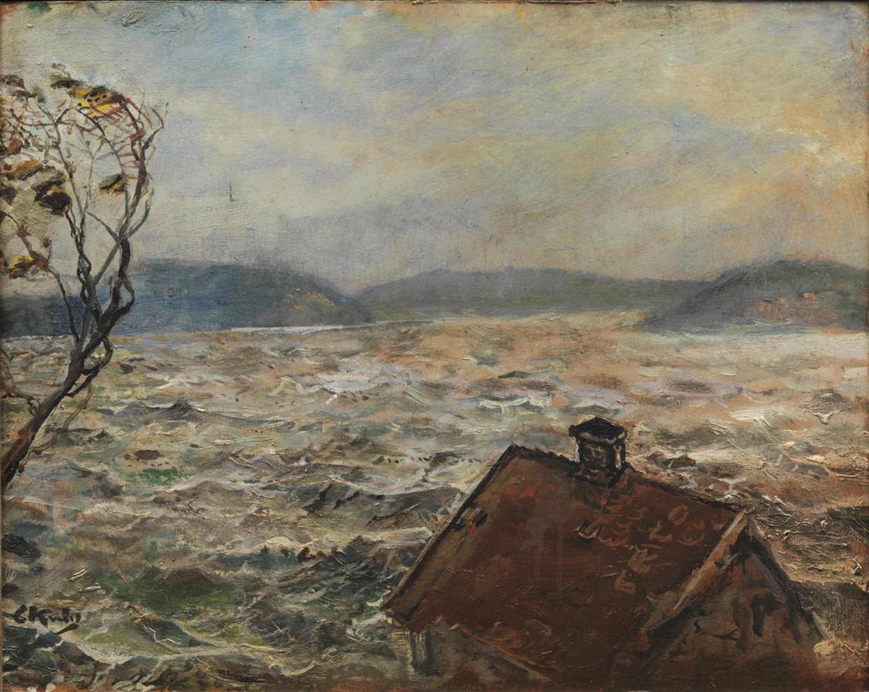 View from Bjelkeviken av Christian Krohg
