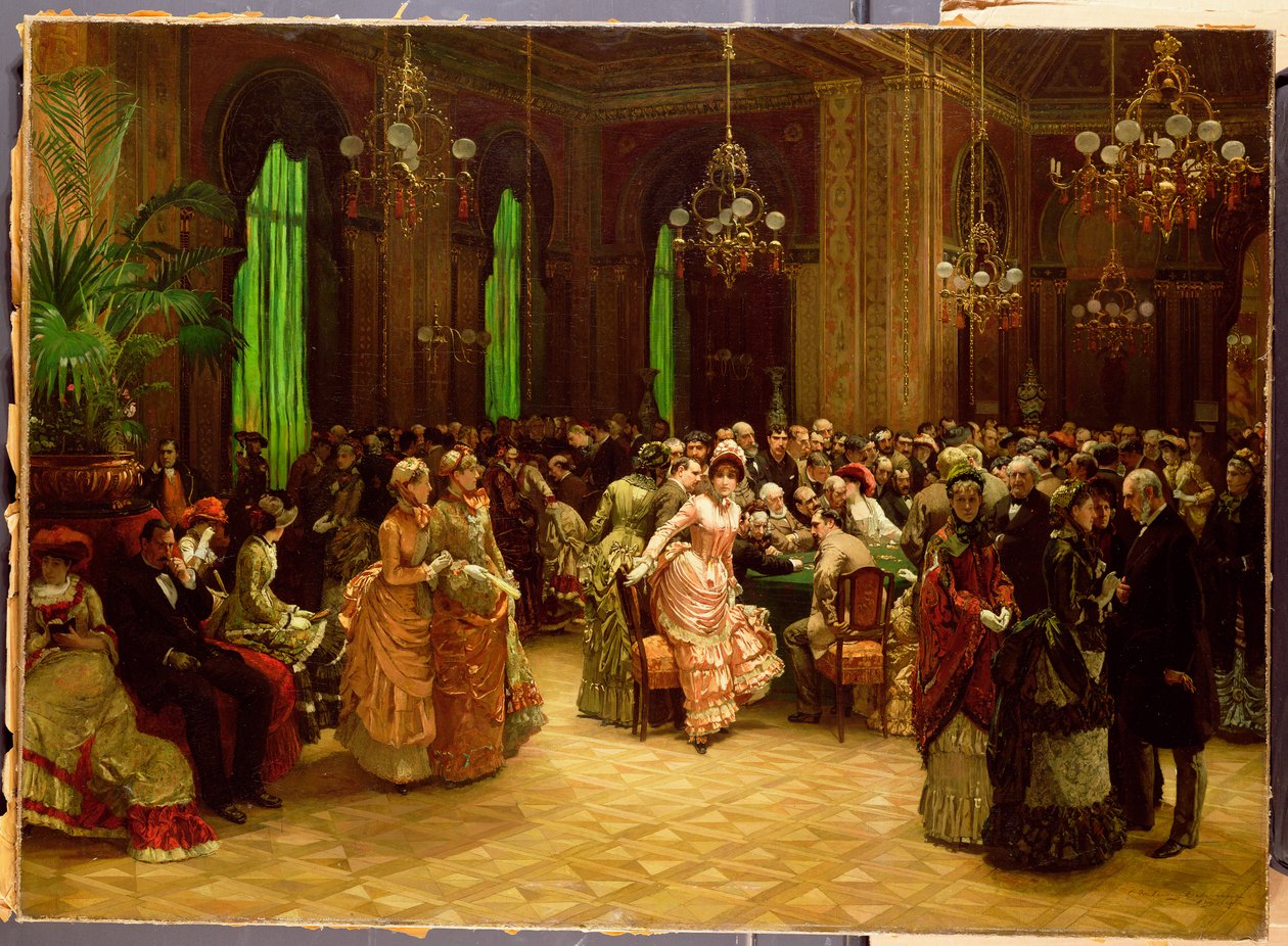 Kasinoet, Monte Carlo, 1884 av Christian Ludwig Bokelman