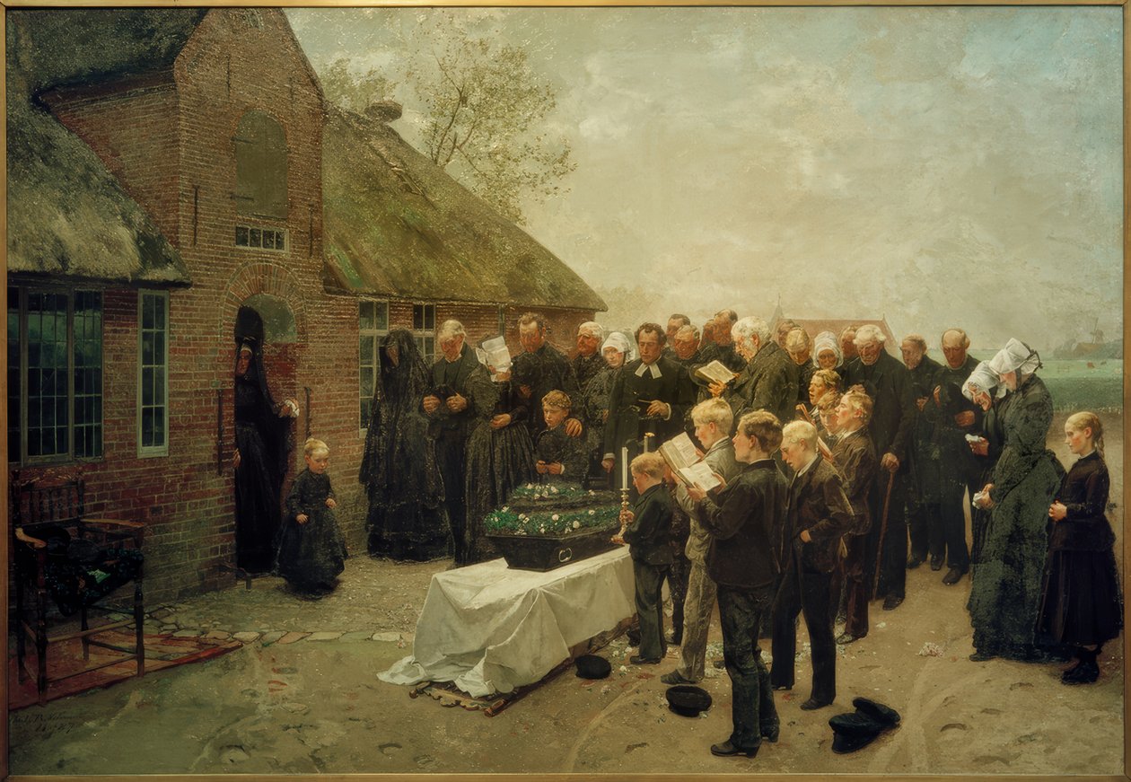 Ch. L.Brokelmann, nordfrisisk begravelse av Christian Ludwig Bokelmann