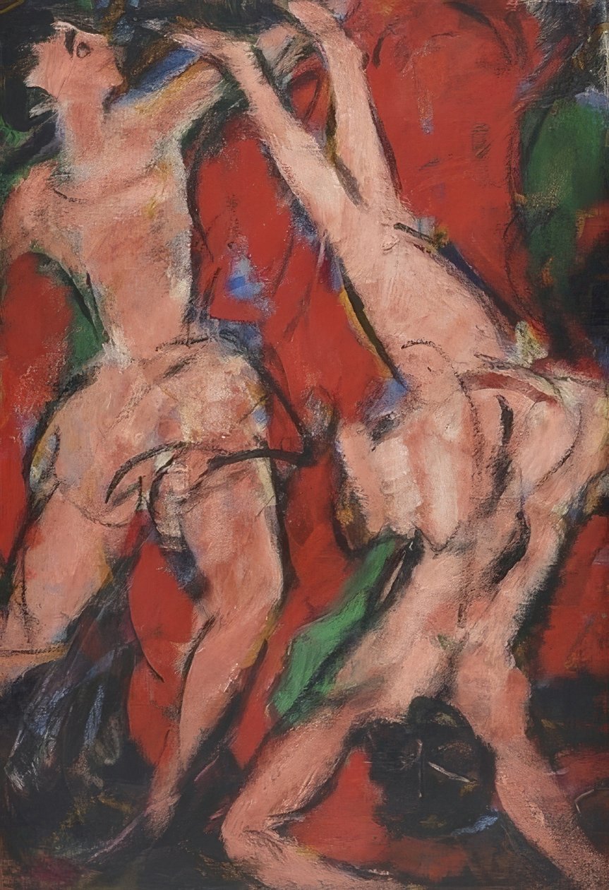 Akrobater. 1916 av Christian Rohlfs