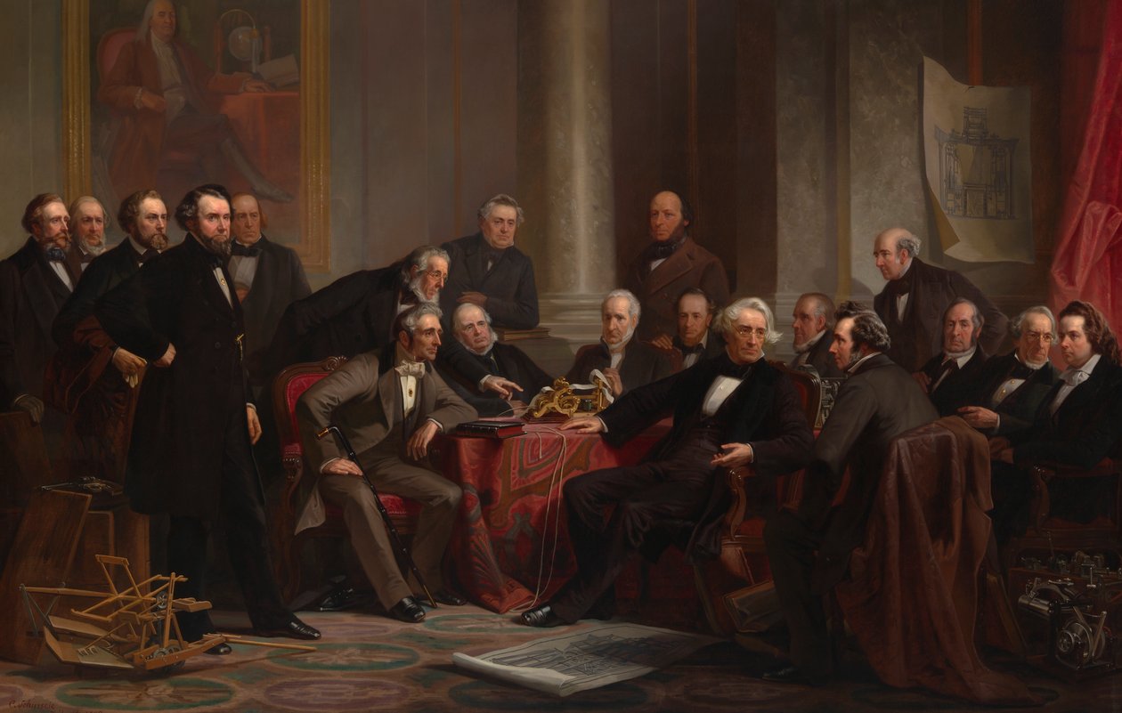 Fremskritts menn, 1862. av Christian Schussele