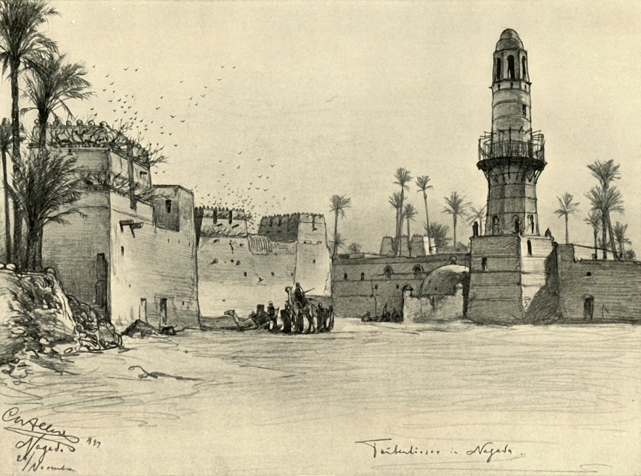 Hus i Nagada, Egypt, 1898. av Christian Wilhelm Allers