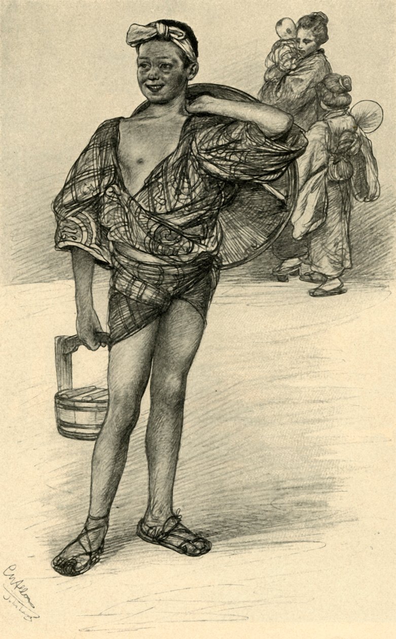 Japansk gutt, 1898. av Christian Wilhelm Allers