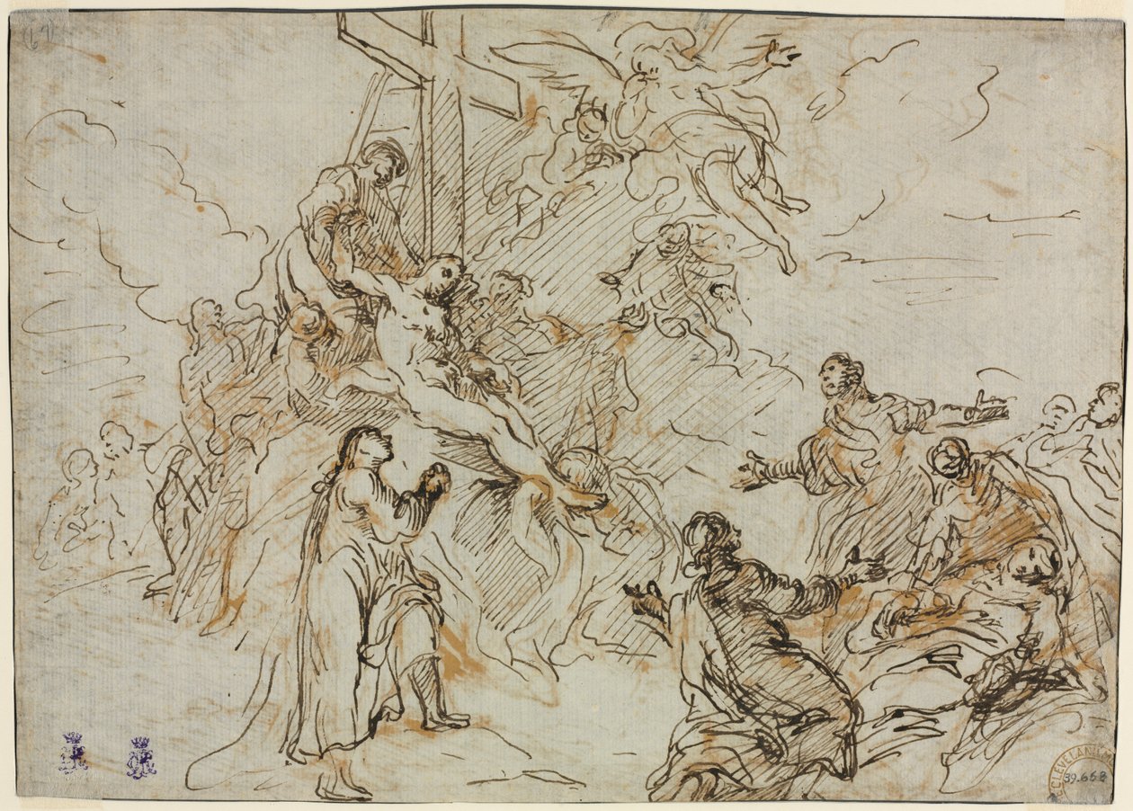 Deponeringen (verso) av Christian Wink