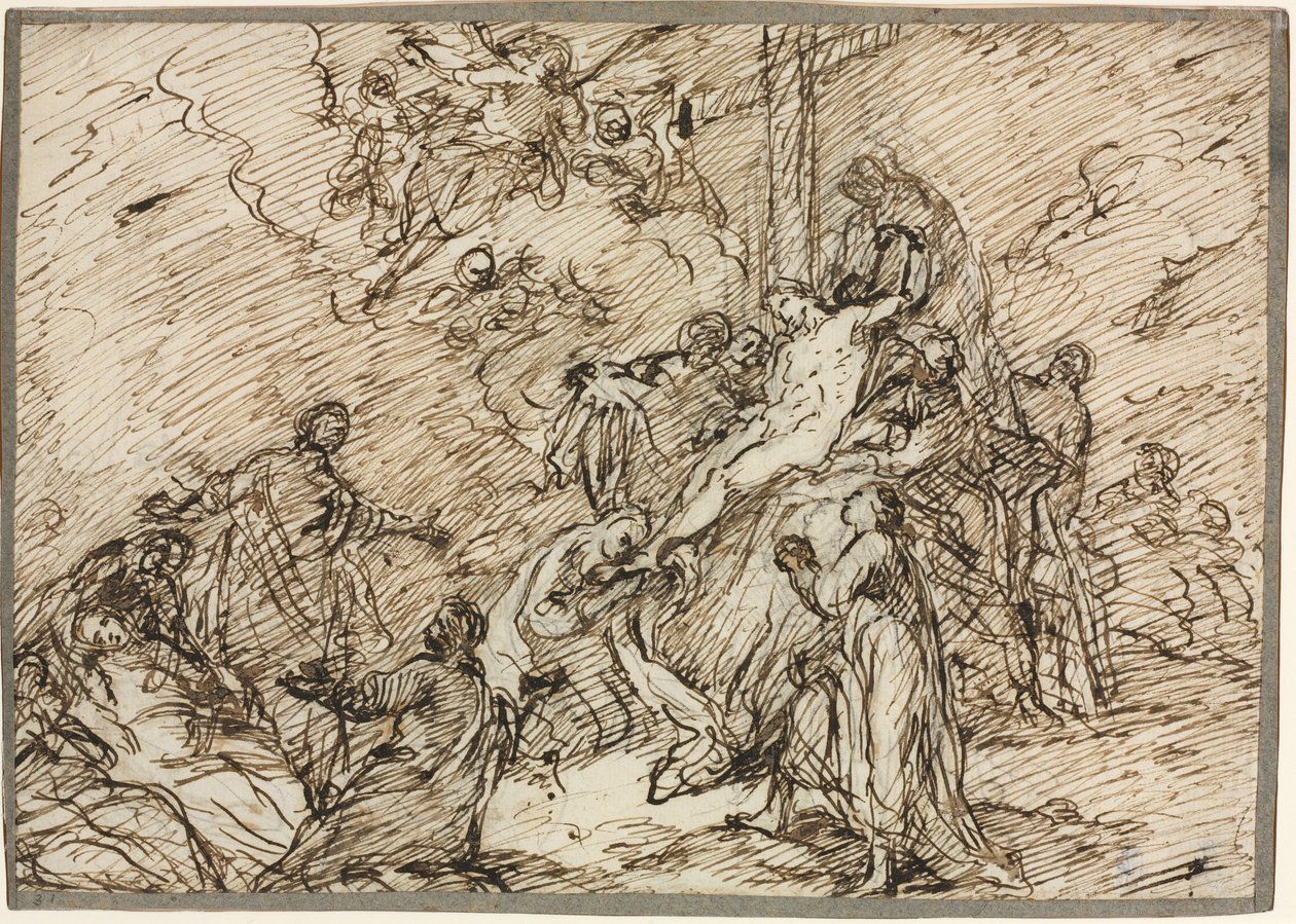 The Deposition recto, andre halvdel av 1700-tallet. av Christian Wink