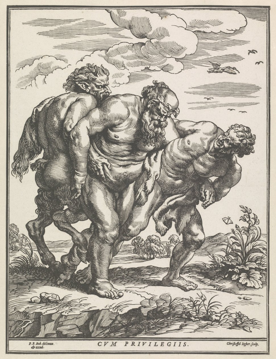 Dronken Silenus av Christoffel Jegher