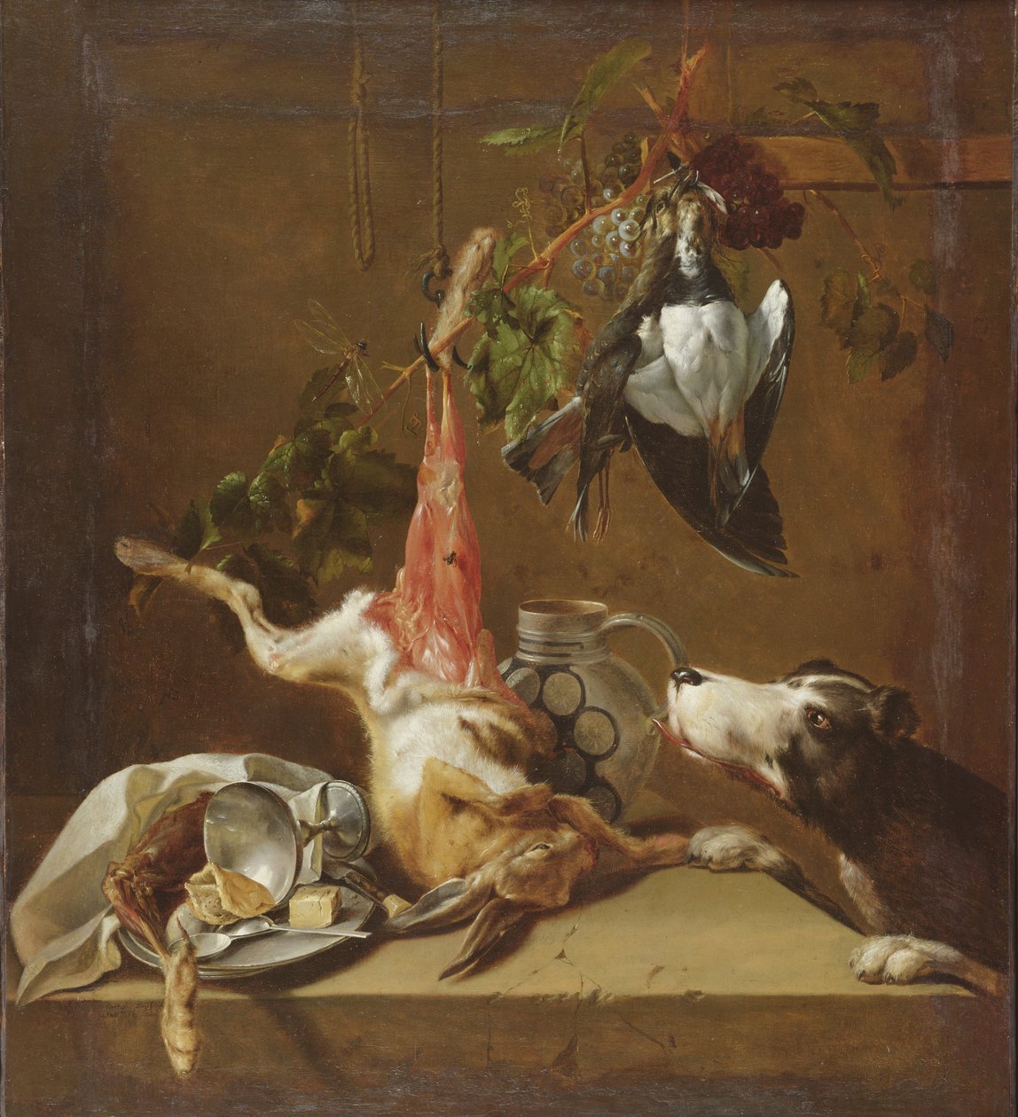 Jakthund og vilt av Christoffel Puytlinck