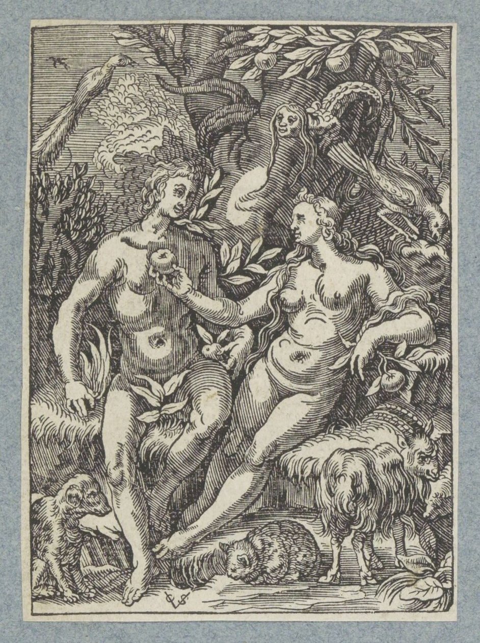 Fall med kvinnelig slange av Christoffel van Sichem (II)