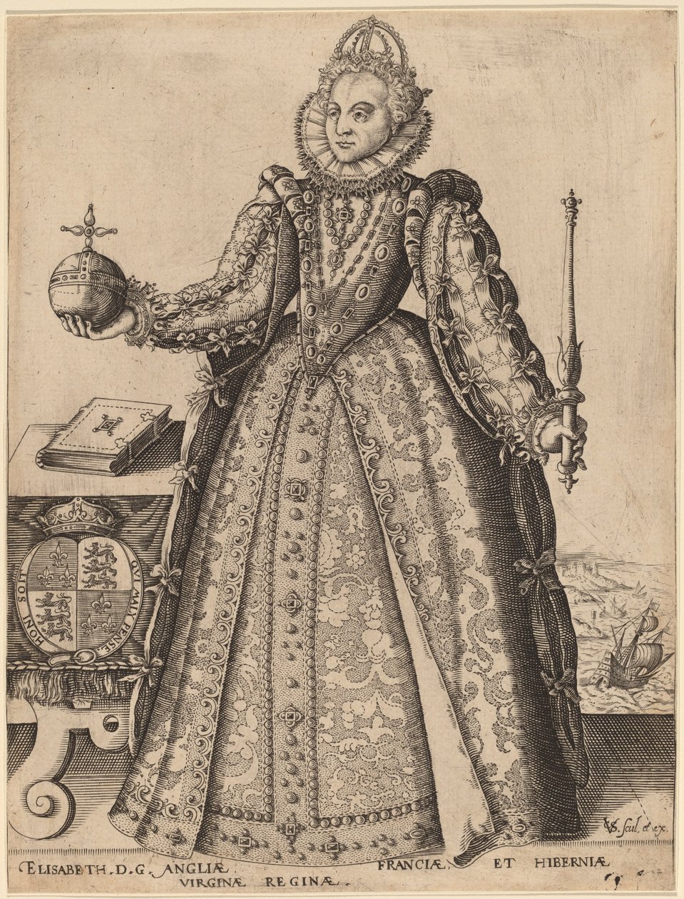 Elizabeth, dronning av Storbritannia av Christoffel van Sichem I