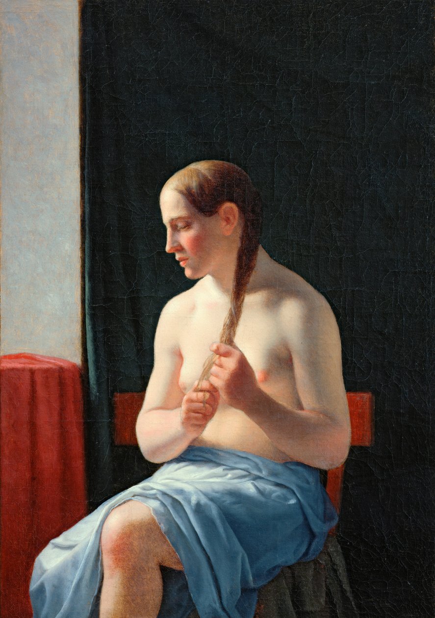 Modellen, 1839 av Christoffer Wilhelm Eckersberg