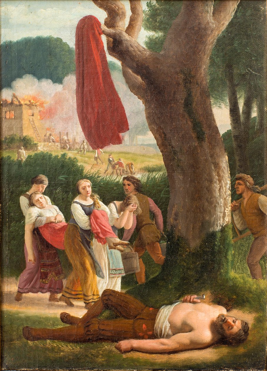 Hagbard og Signe, før 1820. av Christoffer Wilhelm Eckersberg