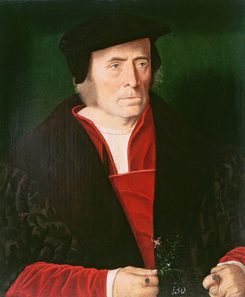 Portrett av en mann, ca. 1530-40 (panel) av Christoph Amberger