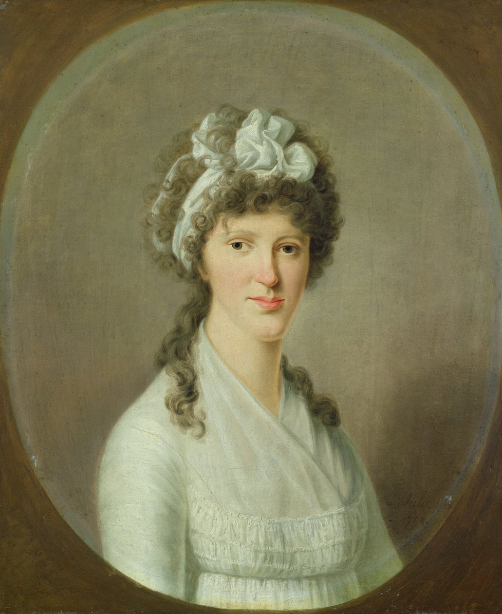 Portrett av en ung kvinne, 1799 av Christoph Suhr
