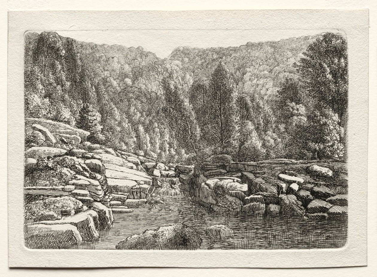 Vann i fjellene, ca. 1790-1800. av Christoph Nathe