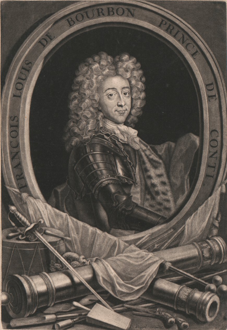 Francois Louis De Bourbon, prins av Conti av Christoph Weigel