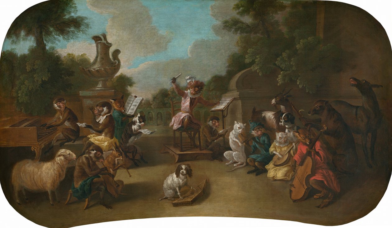 Singerie: The Concert, ca. 1739. av Christophe Huet