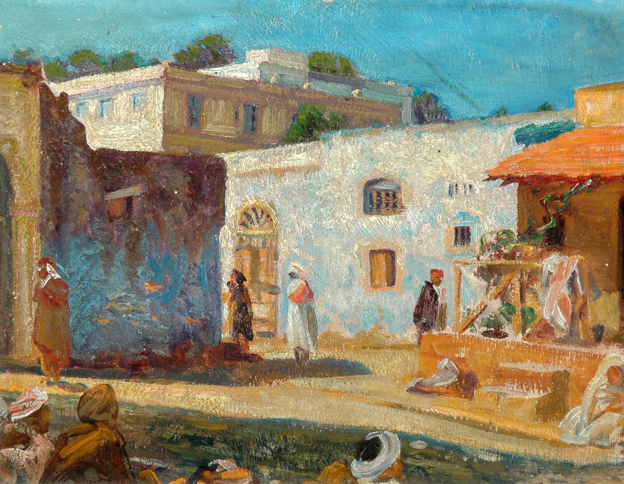 Gatescene i Tanger, 1914 av Christopher Williams