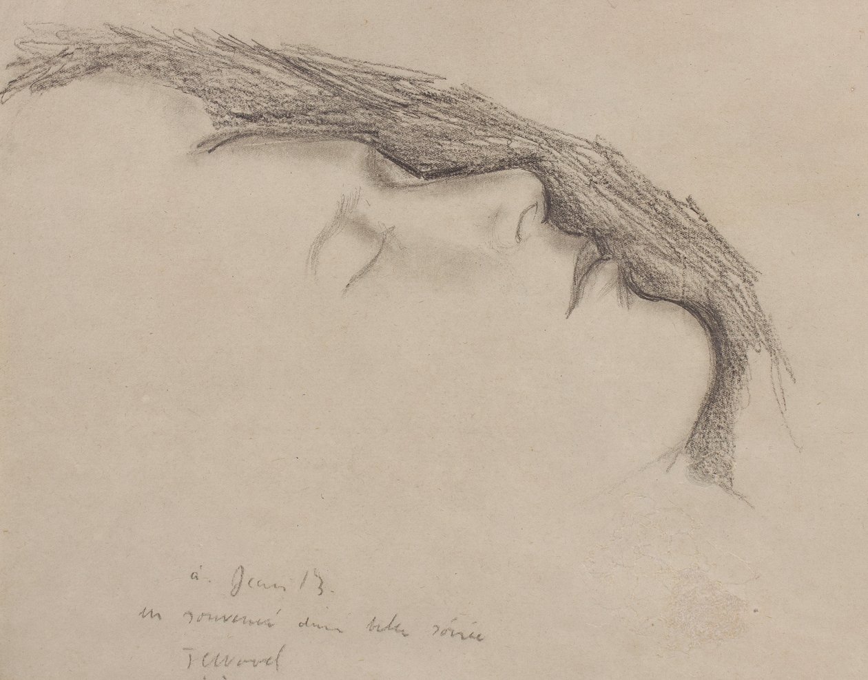 The Terrible Child: Jean Bourgoint sover, ca. 1926 av Christopher Wood