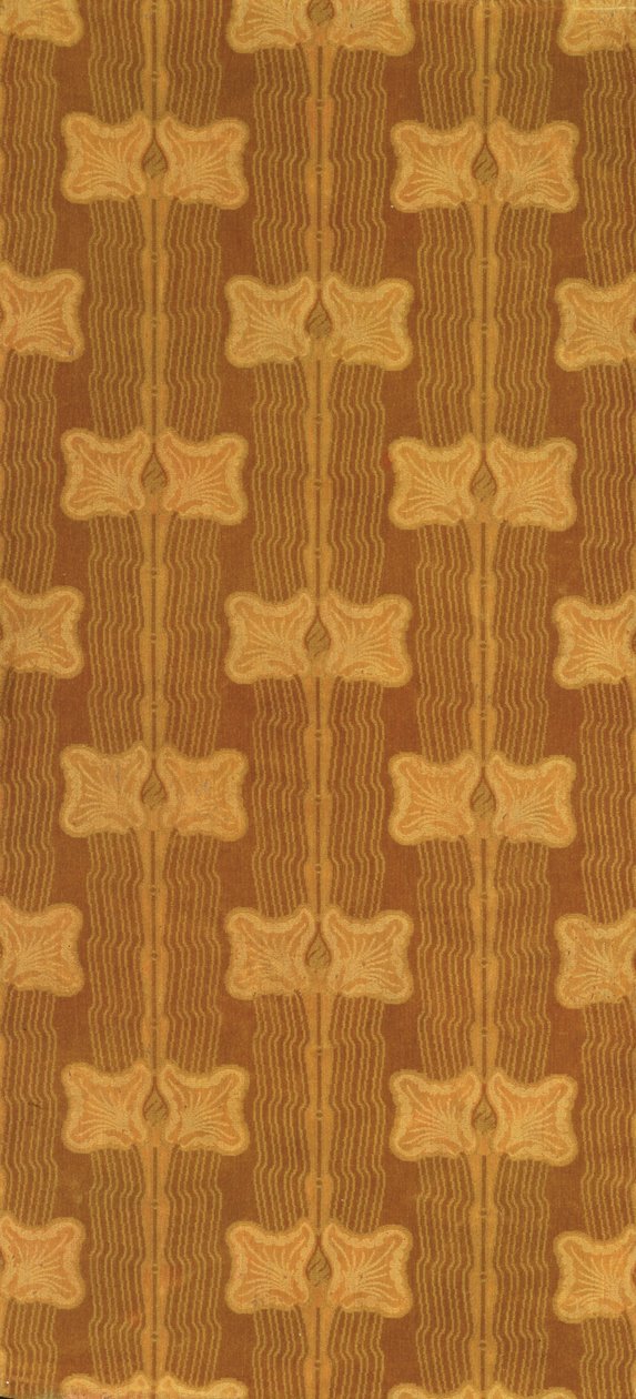 Stiliserte knopper, ca. 1880 (kuttet og ukuttet fløyelsaktig) av Christopher Dresser