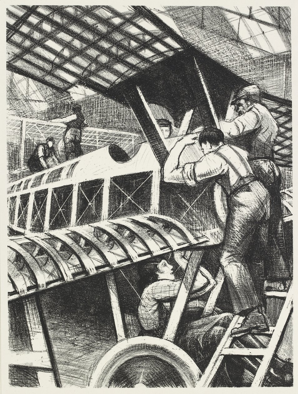 Montering av deler, 1917 av Christopher Richard Wynne Nevinson