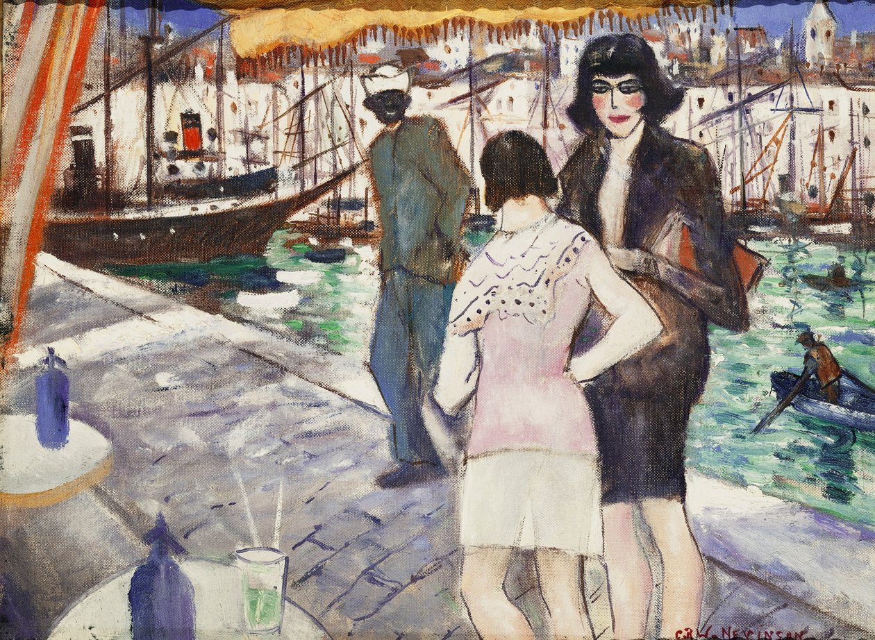 Ved kaien, av Christopher Richard Wynne Nevinson