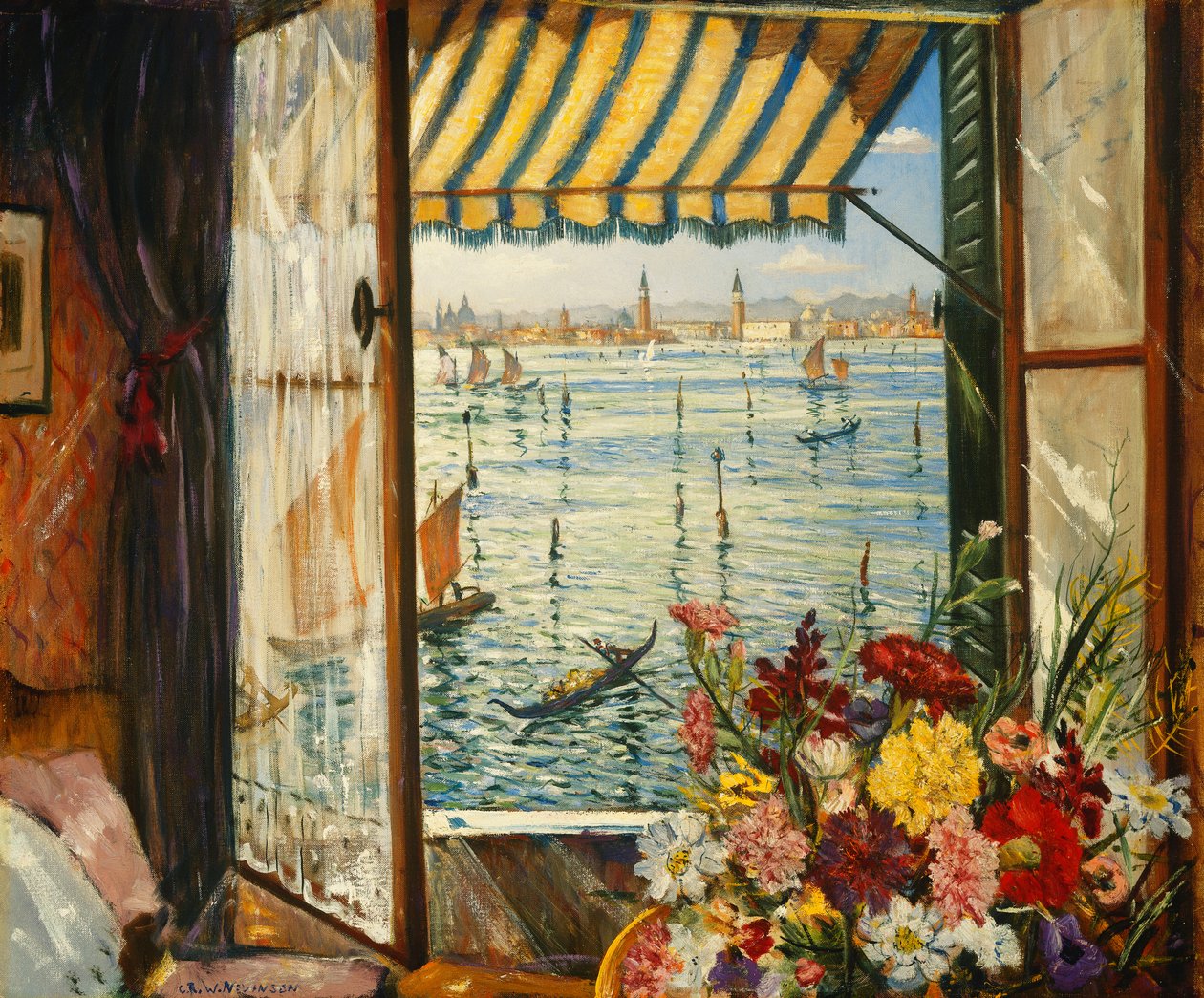 Fra et venetiansk vindu, 1934 av Christopher Richard Wynne Nevinson