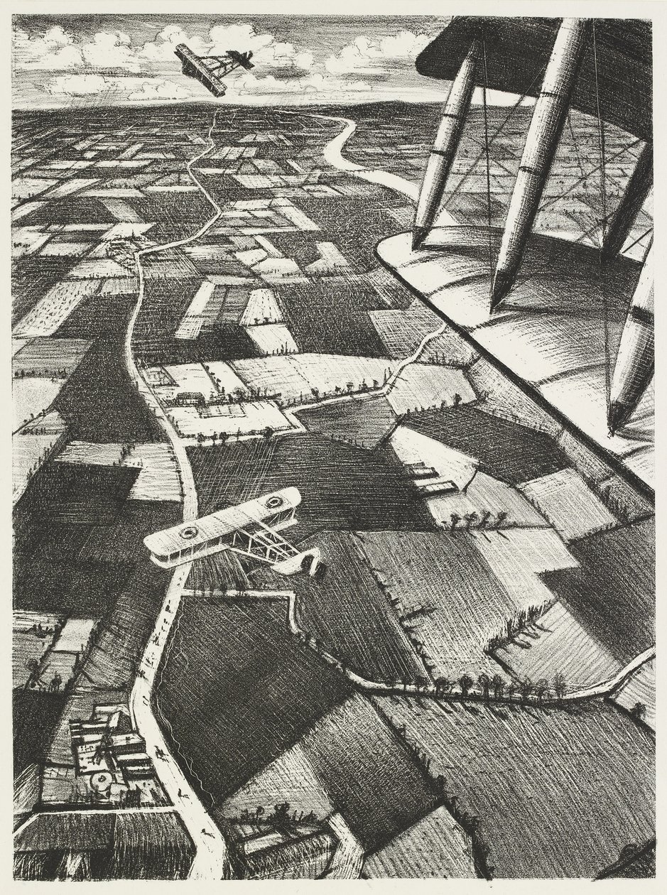 I luften, 1917 av Christopher Richard Wynne Nevinson