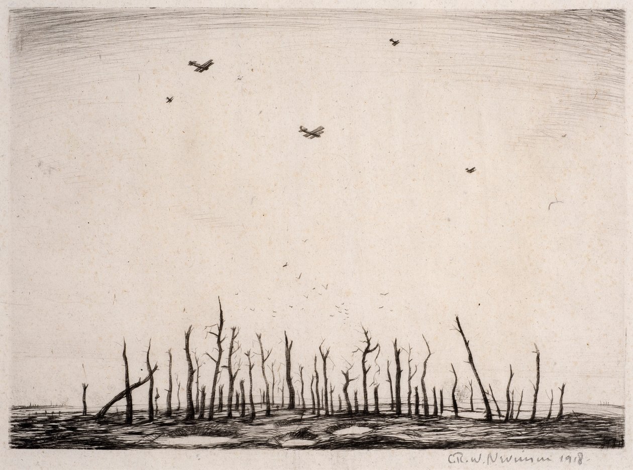 That Cursèd Wood, 1918 (tørrpunkt) av Christopher Richard Wynne Nevinson