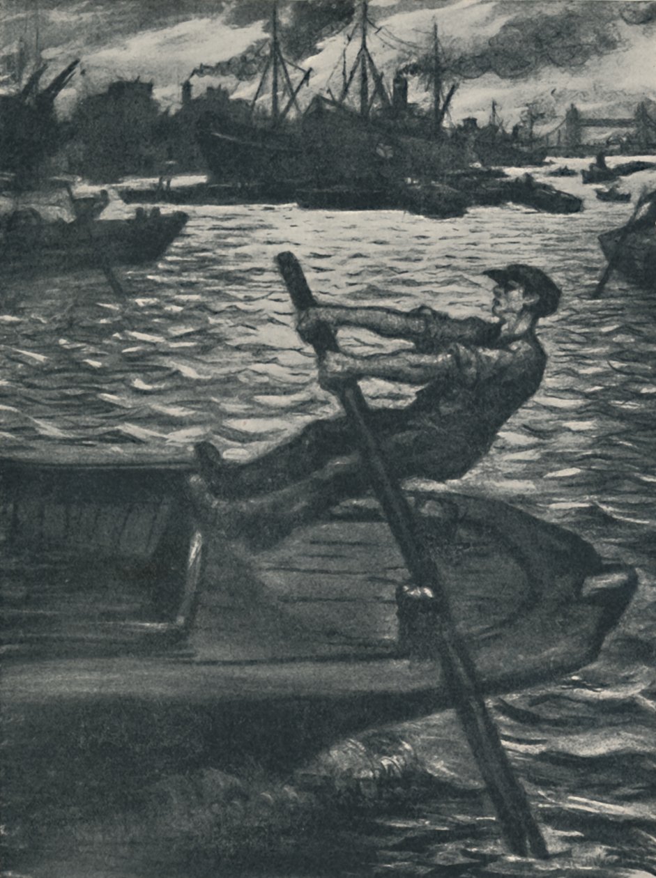 The Bargee, 1920 av Christopher Richard Wynne Nevinson