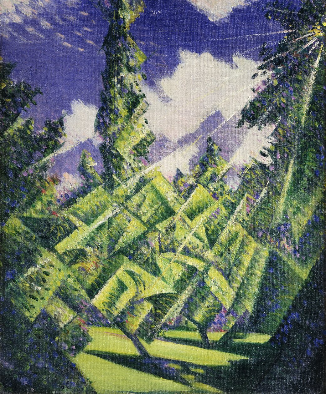 De fire årstidene: Sommer, ca. 1919 av Christopher Richard Wynne Nevinson