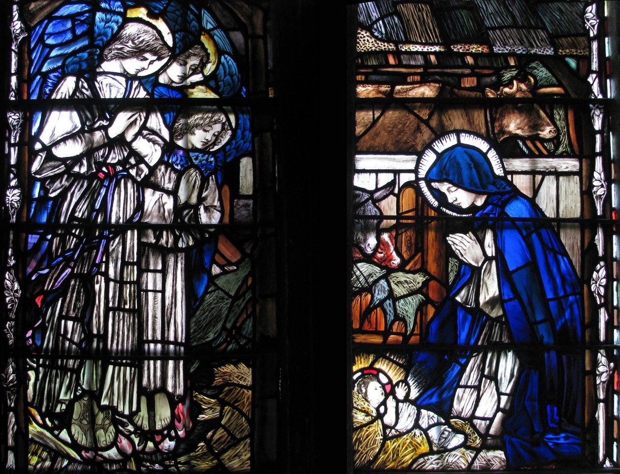 Fødselen, Canterbury katedral av Christopher Whall