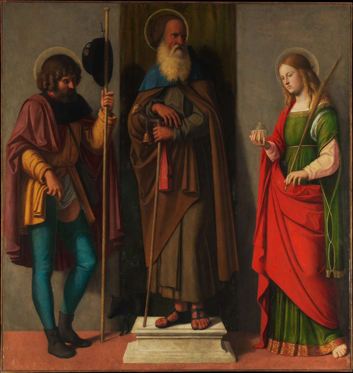Roch, Anthony Abbot og Lucy av Cima da Conegliano