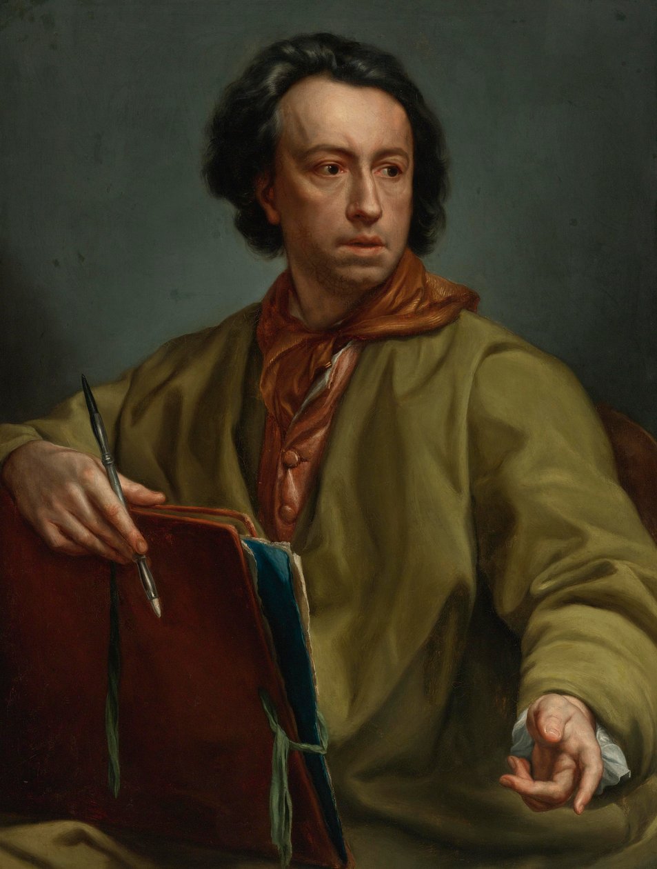Selvportrett av Circle of Anton Raphael Mengs