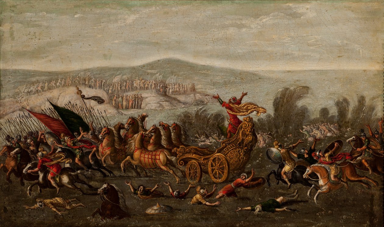 Israelittene krysser Rødehavet av Juan de la Corte