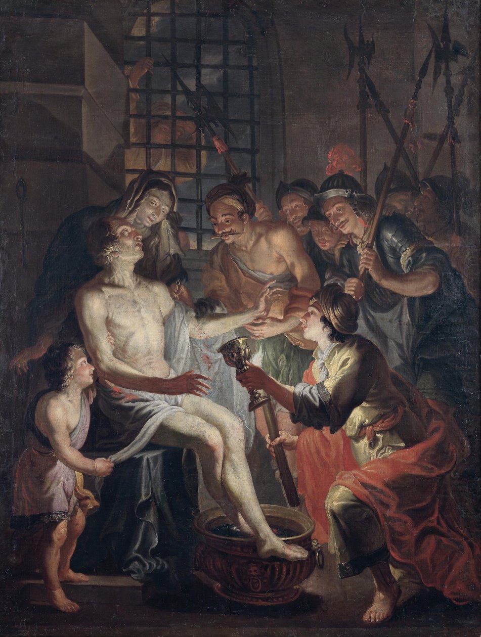 Senecas død av Circle of Matthias Stom