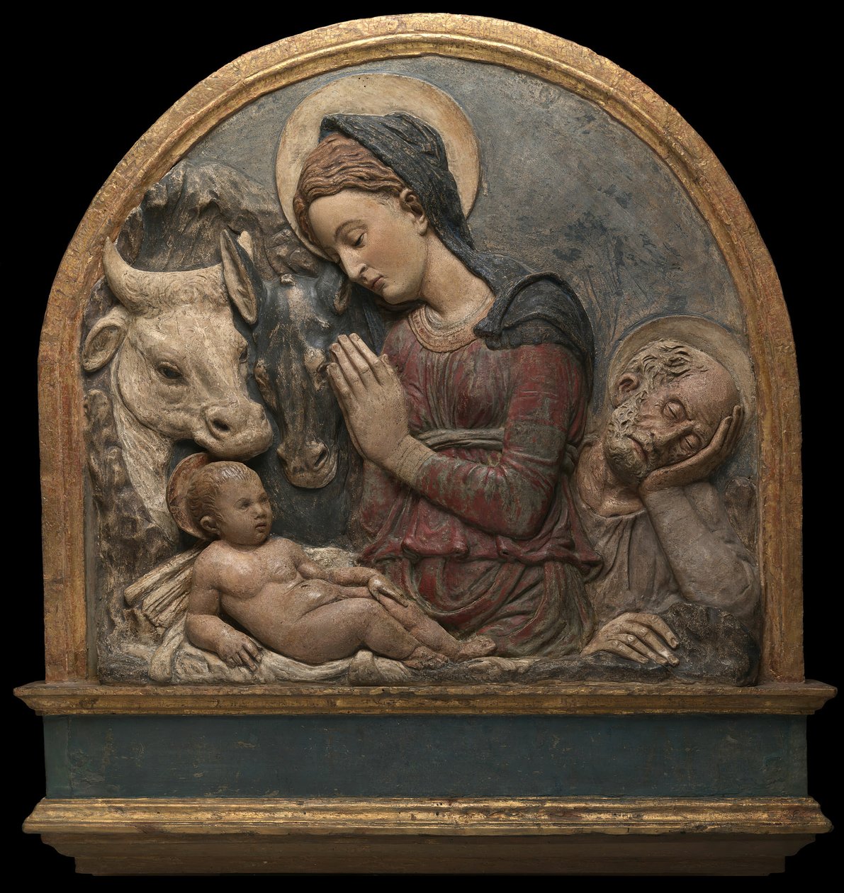 Fødselen, ca. 1465. av Circle of Donatello