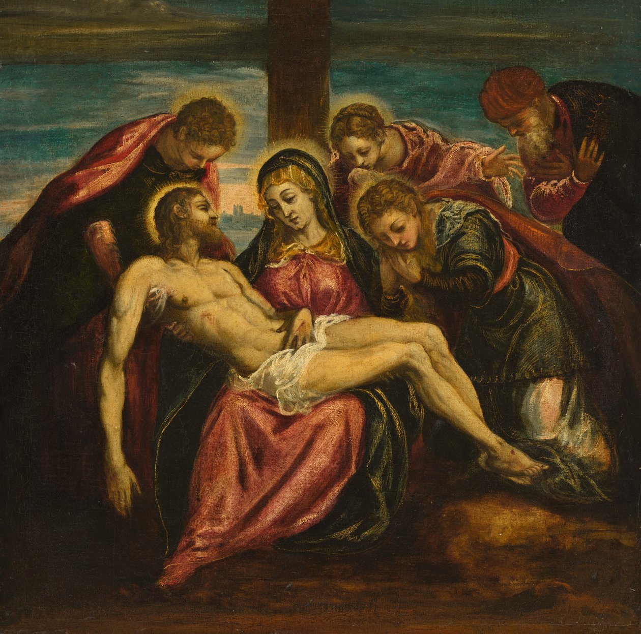 Klagesang av Circle of Jacopo Tintoretto