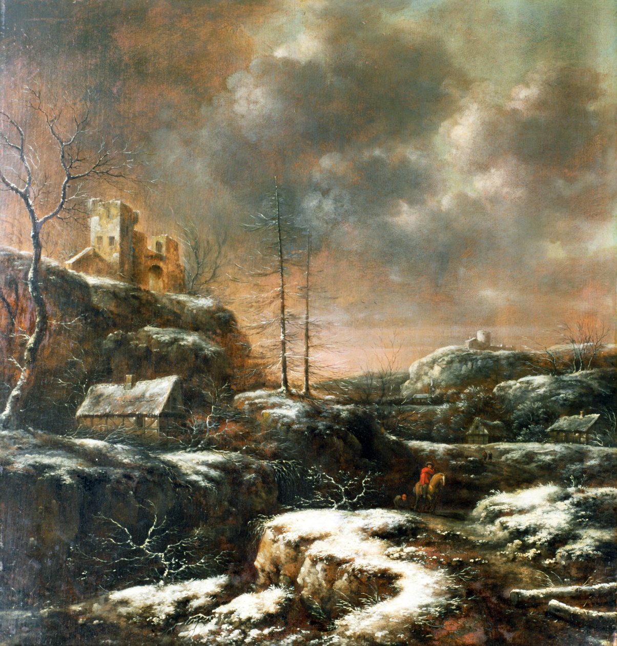 Vinterscene av Claes Molenaer