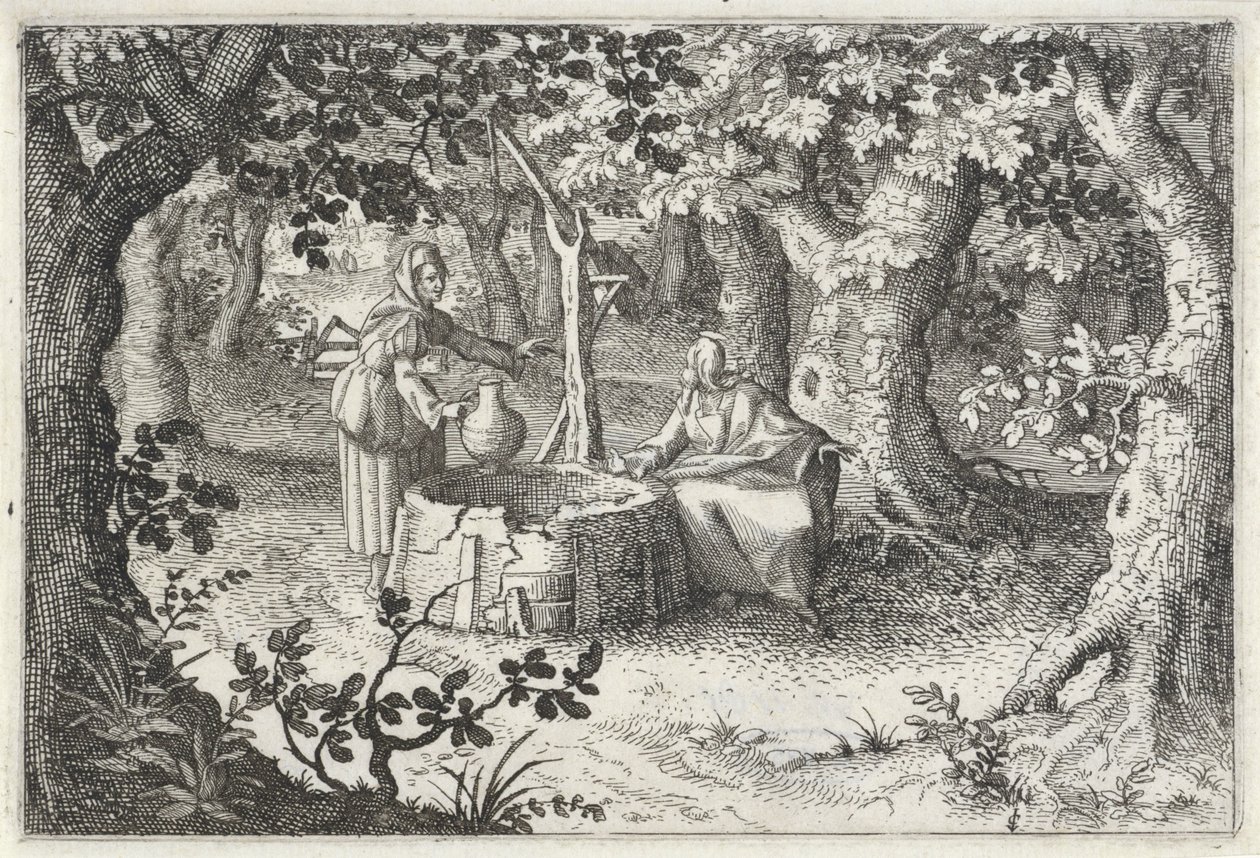 Kristus og den samaritanske kvinnen av Claes Jansz. Visscher (II)