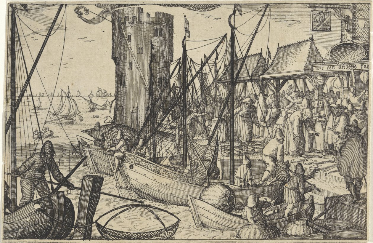 Fisketorget av Claes Jansz. Visscher (II)