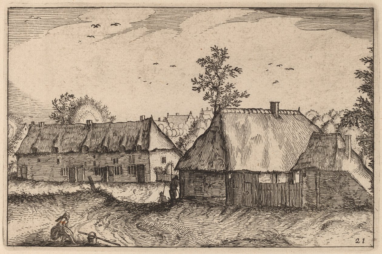 Store skur av Claes Jansz Visscher after Johannes van Doetechum, the Elder after Lucas