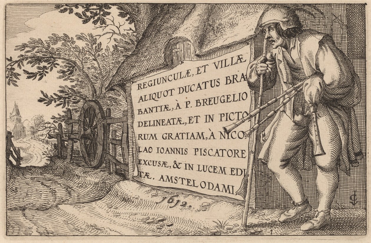Tittelside av Claes Jansz Visscher after Johannes van Doetechum, the Elder after Lucas